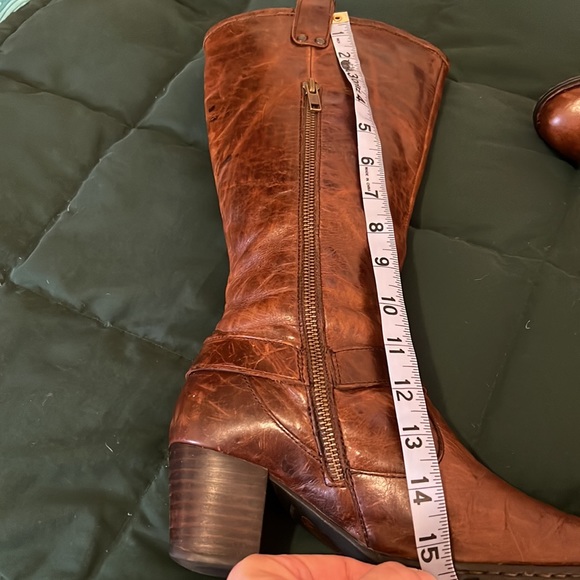 bjorn Shoes Vintage Genuine Leather Tall Bjorn Boots With 2 Inch